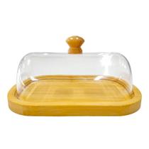 Manteigueira de Madeira com Tampa de Acrílico - Quanhe