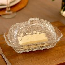 Manteigueira De Vidro Com tampa Cubs Manteigueira Retangular