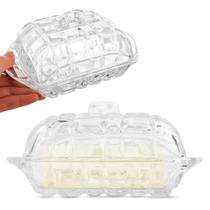 Manteigueira De Vidro Com Tampa Manteiga Retangular - Dolce Home