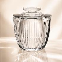 Manteigueira de vidro francesa 150 ml frisos Manteigueira de vidro francesa 150 ml frisos