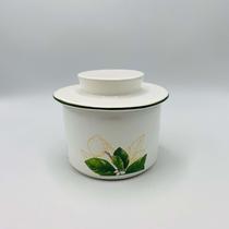 Manteigueira Francesa Bergamota c/ Filete Verde Masterchef 14x11cm- Scalla