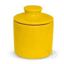 Manteigueira Francesa de Porcelana Amarela Manteigueira Francesa de Porcelana Amarela