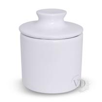 Manteigueira Francesa de Porcelana Branca Manteigueira Francesa de Porcelana Branca
