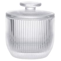 Manteigueira Francesa de Vidro Transparente com Tampa Design Moderno Compacto Decoração Mesa Posta Café Material Reforçado Funcional