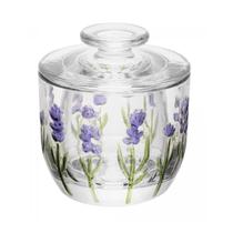 Manteigueira Francesa Hand Painting Lavanda Cristal Lyor Manteigueira Francesa Hand Painting Lavanda Cristal Lyor