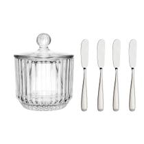 Manteigueira Francesa Imperatriz 11cm Vidro Transparente