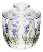 Manteigueira Francesa Lavanda Hand Painting 9,8cm - Lyor