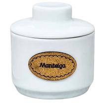 Manteigueira Francesa Porcelana Branca Premium Capacidade 250 Gramas - Sweet Home
