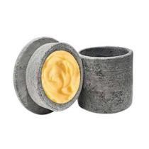 Manteigueira Francesa Redonda Pedra Sabão 9cm Rustica Natural