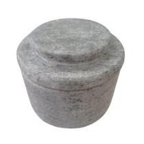 Manteigueira francesa rustica em pedra sabão - Modelo 01 - Minas Pedra Sabão