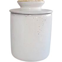 Manteigueira Francesa Rústica Madri Cerâmica Arte Tempo