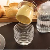 Manteigueira Francesa Transparente de Vidro Colmeia Lyor Manteigueira Francesa Transparente de Vidro Colmeia Lyor