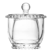 Manteigueira Francesa Wolff Pearl de Vidro com Tampa 10,5cm Manteigueira Francesa Wolff Pearl de Vidro com Tampa 10,5cm