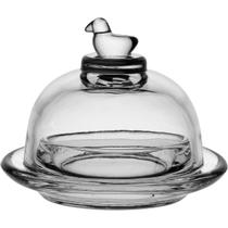 MANTEIGUEIRA HOME&CO COM TAMPA VIDRO 7x9x9cm TRANSPARENTE