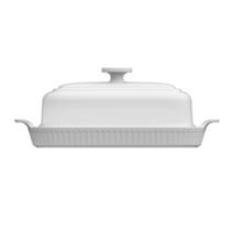 Manteigueira Linha Assar e Servir Branca 20 cm Porcelana Manteigueira Linha Assar e Servir Branca 20 cm Porcelana