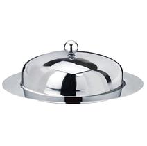 Manteigueira Oval em Aço Inoxidável Cuisinox 19x13 cm
