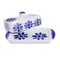Manteigueira retangular - Porcelana Monte Sião