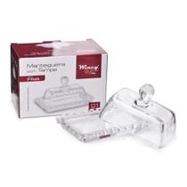 Manteigueira Tampa Pérola VD 14x9x10cm