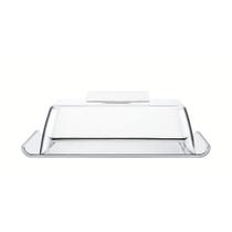 Manteigueira Tramontina Quadrata Retangular em Aço Inox com Tampa Transparente