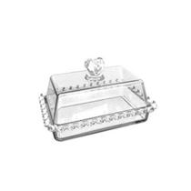 Manteigueira Vidro Cristal Borba Coração C/ Tampa 17x10,5x10