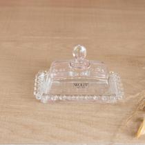 Manteigueira Wolff Pearl de Cristal 11cm x 7cm x 7cm