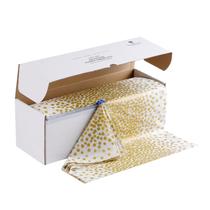 Mantel Deseo de Buena Suerte 137 cm x 91 m con Puntos Dorados Desechable Mantel Deseo de Buena Suerte 137 cm x 91 m con Puntos Dorados Desechable