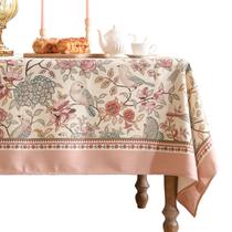 Mantel patdrea diseñador rosa de lino 160x220 cm rectangular Mantel patdrea diseñador rosa de lino 160x220 cm rectangular