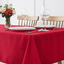 Mantel rectangular maxmill 152x274 cm resistente al agua rojo