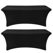Mantel SEPARO de Spandex 152 cm Negro Paquete de 2 Ajustables