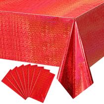 Manteles Divertidos Pars Iridiscente Plástico Rojo 137 x 274 cm x 8 Manteles Divertidos Pars Iridiscente Plástico Rojo 137 x 274 cm x 8