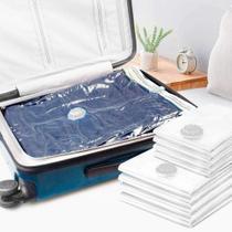Mantenha suas roupas limpas e protegidas durante suas viagens com nossos sacos à vácuo.