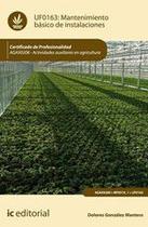 Mantenimiento básico de instalaciones. AGAX0208 - Actividades auxiliares en agricultura - IC Editorial Mantenimiento básico de instalaciones. AGAX0208 - Actividades auxiliares en agricultura - IC Editorial