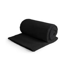 Mantinha Casal 1 Peça Felpuda Coberta Cobertor Frio Preto