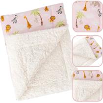 Mantinha Cobertor para Bebe Menina Sherpa Inverno