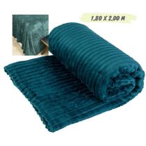 Mantinha Cobertor Soft Alto Relevo Ondulada Toque Macio 1,80 x 2,00 M - Clássica