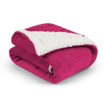 Mantinha De Berço Fleece Sherpa Para Bebê Super Qualidade Pink