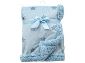 Mantinha Dupla Face Estrelinhas Azul - Buba