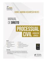 Manual De Direito Processual Civil - Volume Único (2025) Sortido