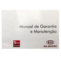 Manual de garantia e manutenção Kia original