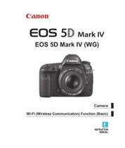 Manual de instruções para Canon EOS 5D Mark IV - Genérica
