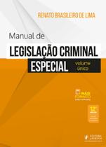 Manual De Legislacao Criminal Especial Volume Unico - 12ª Edição 2024 Juspodivm