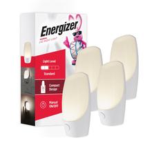 Manual de ligar/desligar LED Night Light Energizer 83661, plug-in branco, pacote com 4 Manual de ligar/desligar LED Night Light Energizer 83661, plug-in branco, pacote com 4