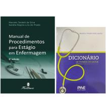 Manual de Procedimentos p/ estágio em Enfermagem + Dicionário de Termos Saúde - EDITORA MARTINARI