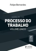 Manual de Processo do Trabalho Volume Único 2026 Juspodivm