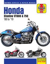 Manual de reparação Haynes Honda Shadow VT600 e 750 (88 - 19)