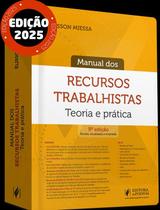 Manual Dos Recursos Trabalhistas Teoria E Pratica 9 Edição 2025 Juspodivm