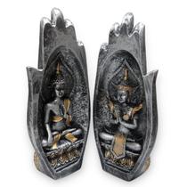 Mão Buda Hindu Prata - Divine Moda Indiana