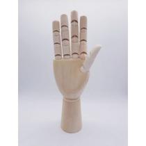 Mão De Madeira Manequim 30cm Hand
