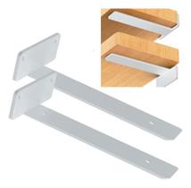 Mão Francesa 15cm Cantoneira Invisível Suporte Invertida Aço