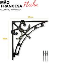 Mão Francesa Cantoneira 2pç 30x30 Alumínio preto Mão Francesa Cantoneira 2pç 30x30 Alumínio preto